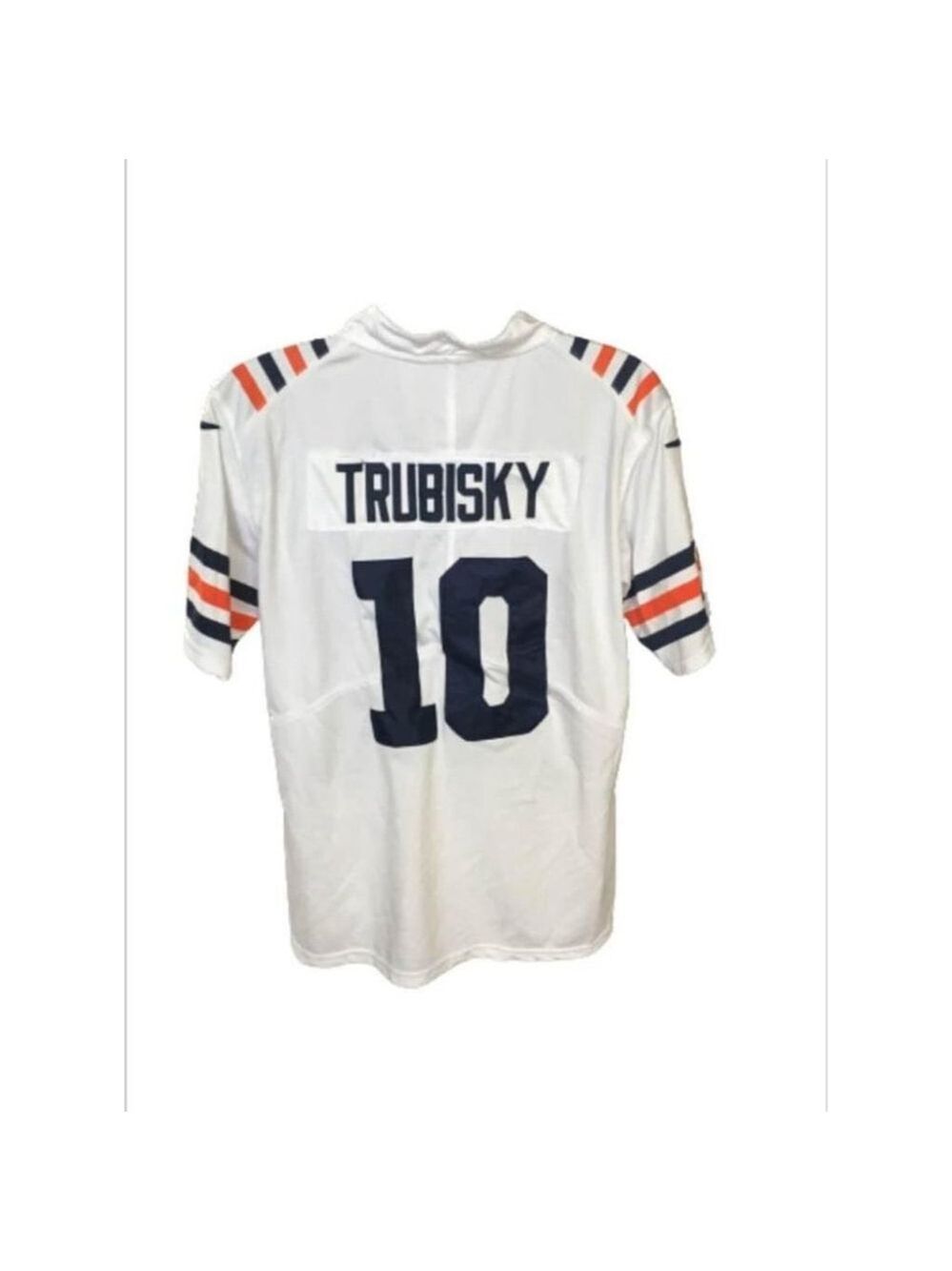 MITCHELL TRUBISKY chicago bears MEN'S GAME WHITE JERSEY size medium - Picture 3 of 3